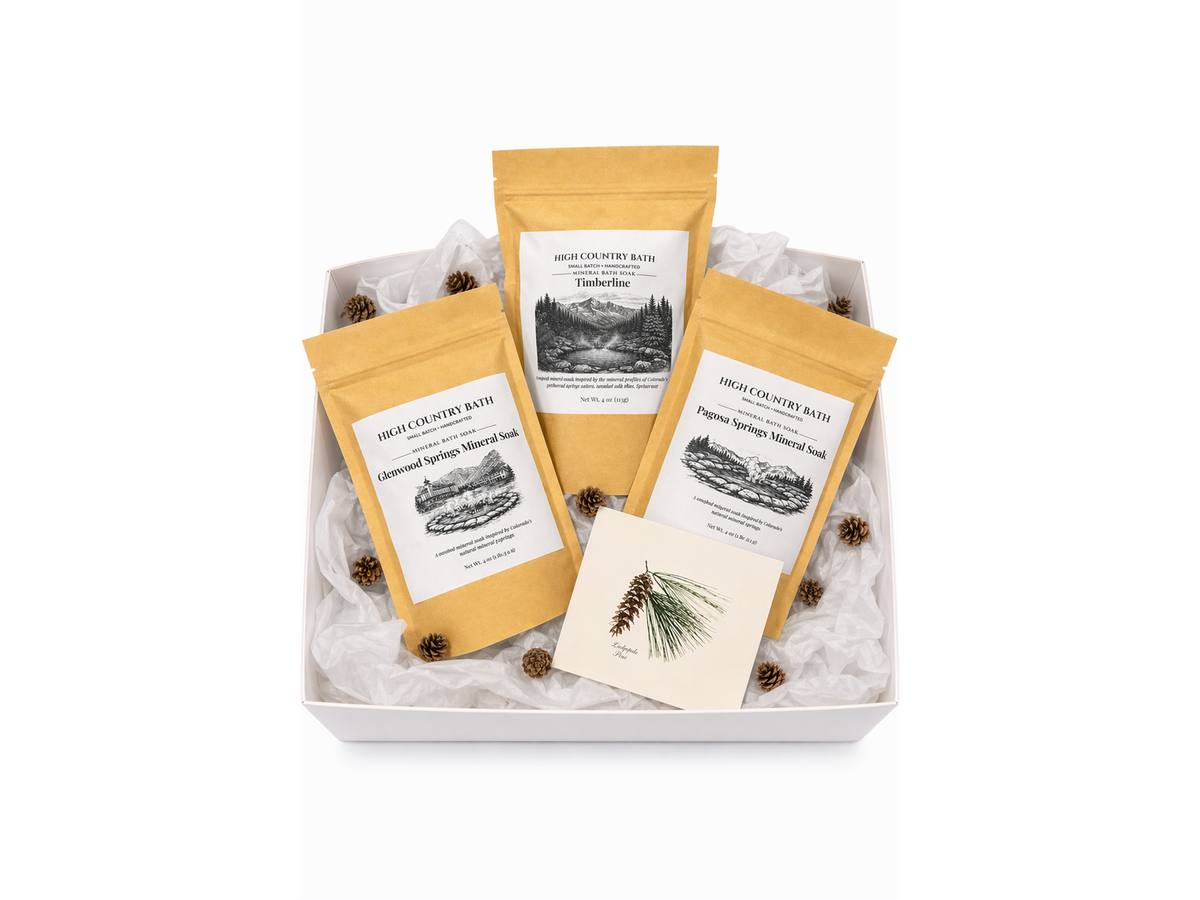 Colorado Hot Springs Luxury Box #1 - 3 1lb Mineral Soaks