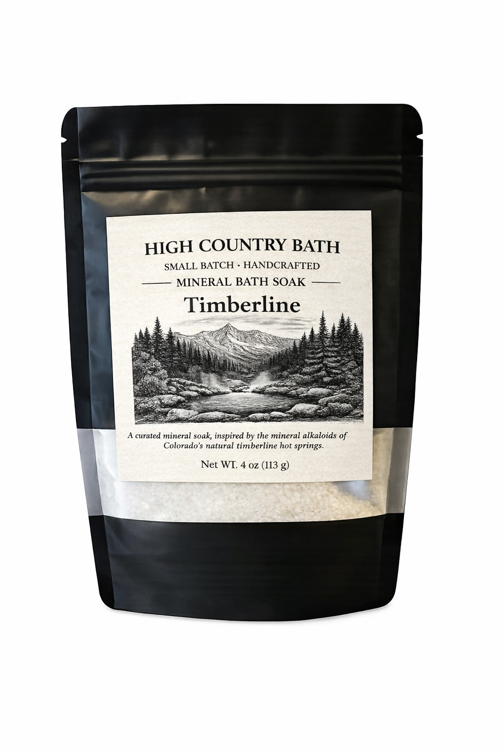 Timberline Aromatherapy Bath Soak – Pine & Spruce Travel Size – Relaxing Mountain Scent (4 oz)