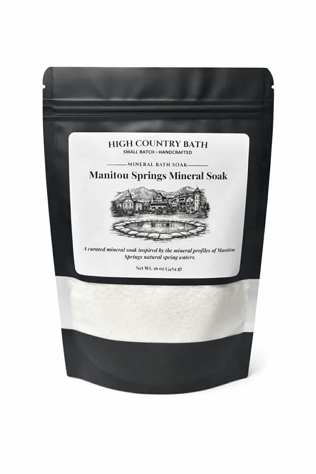 Manitou Springs Mineral Bath Soak – Alkaline Single Bath Soak – Colorado Travel Gift (4 oz)