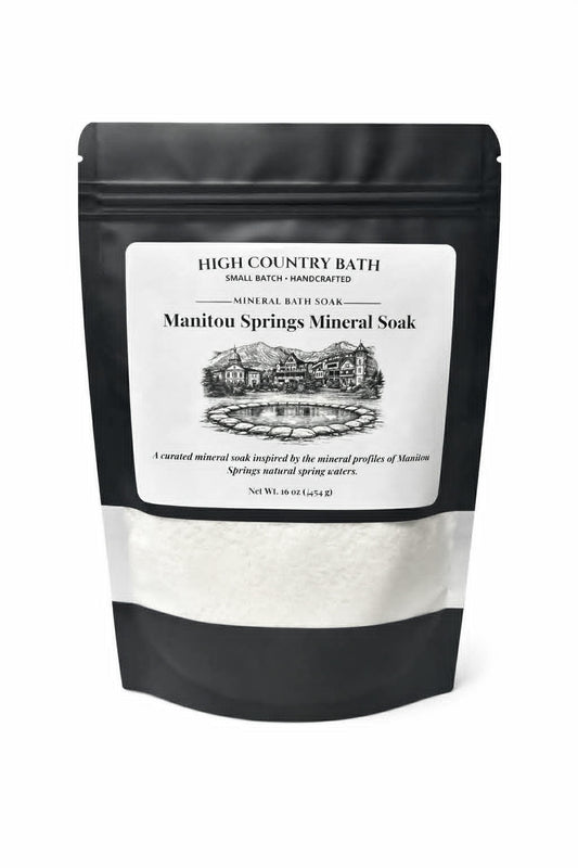 Manitou Springs Mineral Bath Soak – Alkaline Single Bath Soak – Colorado Travel Gift (4 oz)