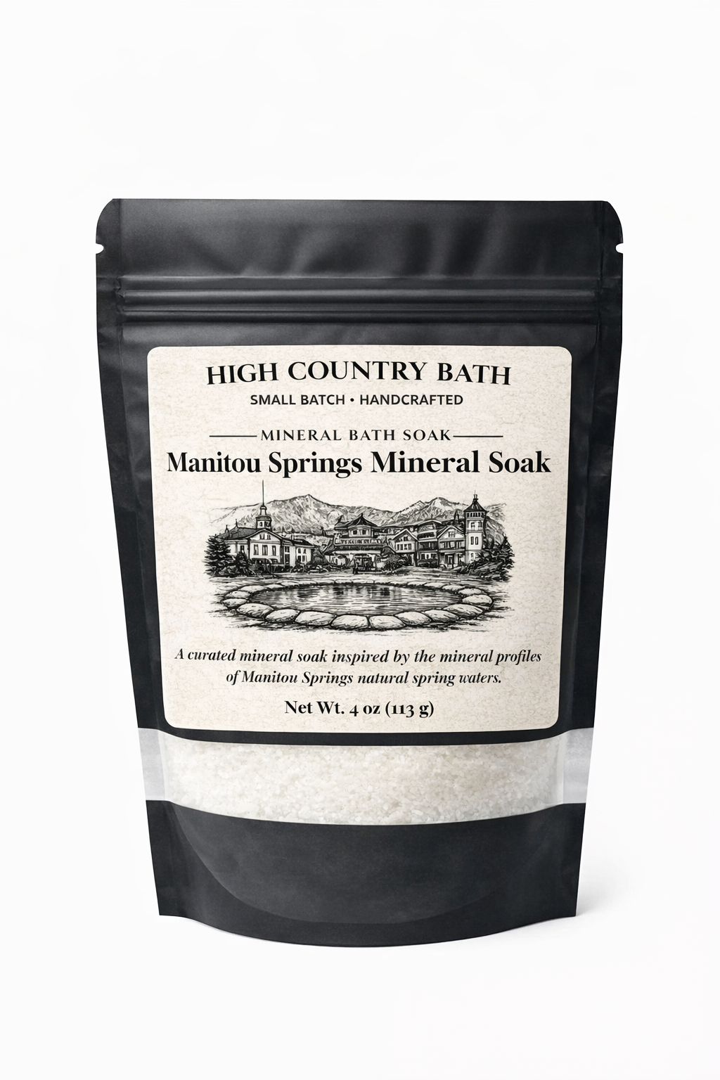 Manitou Springs Mineral Bath Soak – Alkaline Detox & Skin Softening – Colorado Hot Springs Inspired (16 oz)