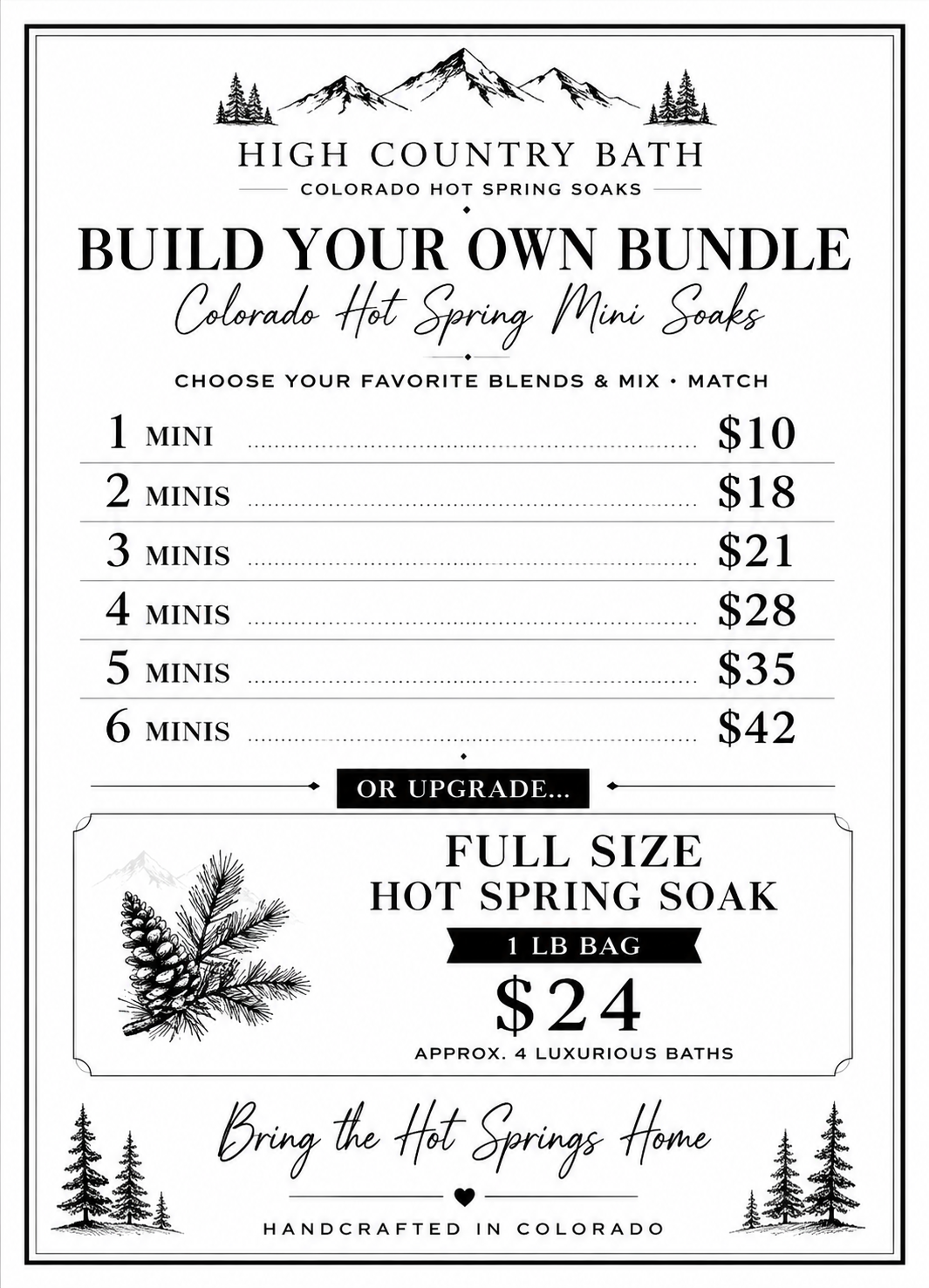 Vendor Minis - Special Event Pricing